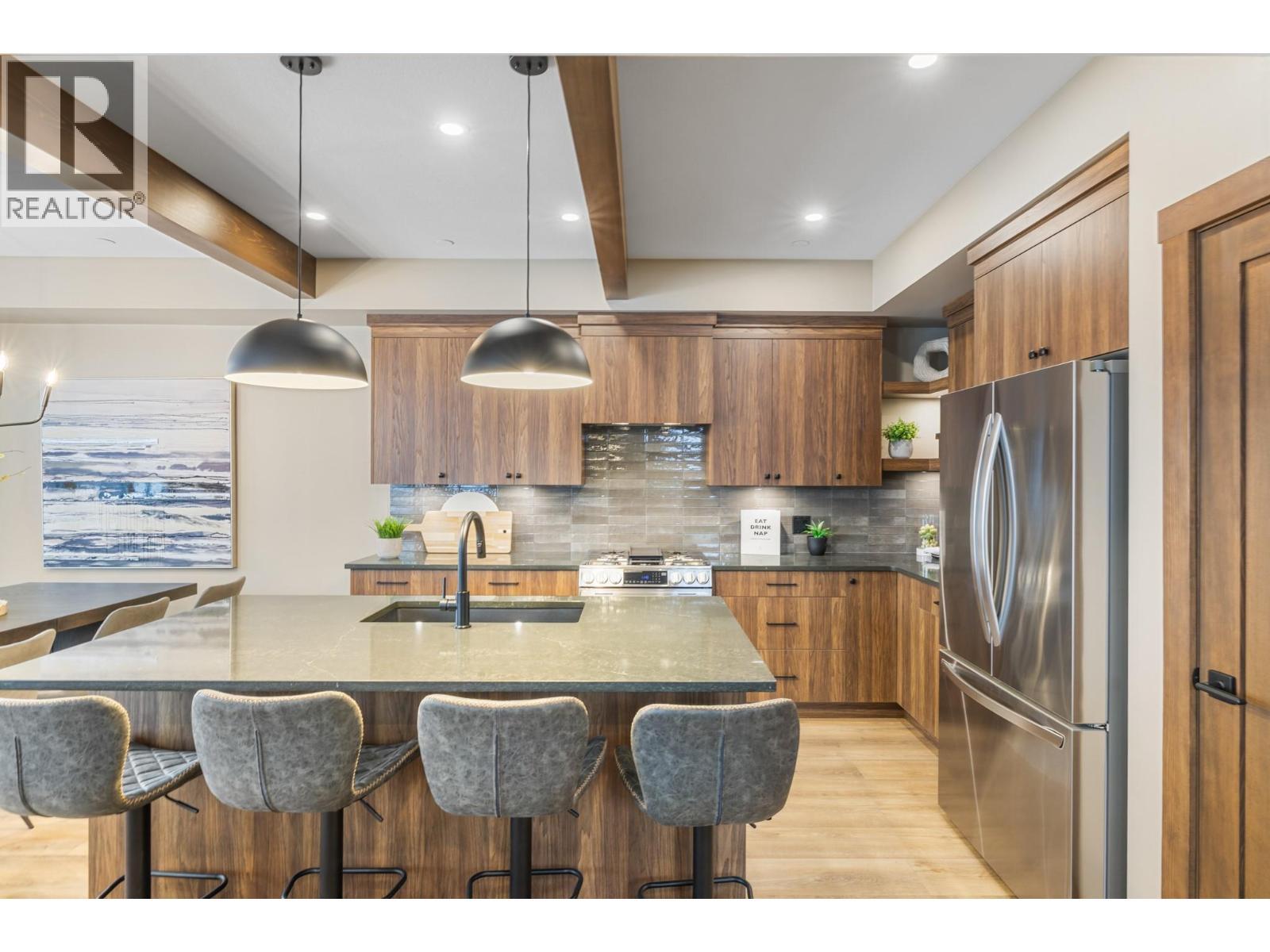 2nd Floor - 255 Feathertop Way Unit# 89, Big White, BC - Indoor Photo Showing Kitchen With Double Sink With Upgraded Kitchen