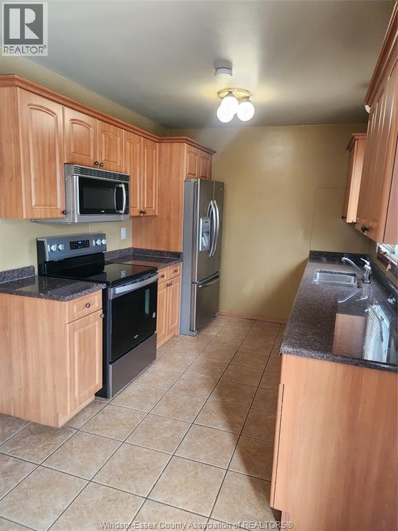 3164 Conservation Drive, Windsor, ON - Indoor Photo Showing Kitchen With Double Sink
