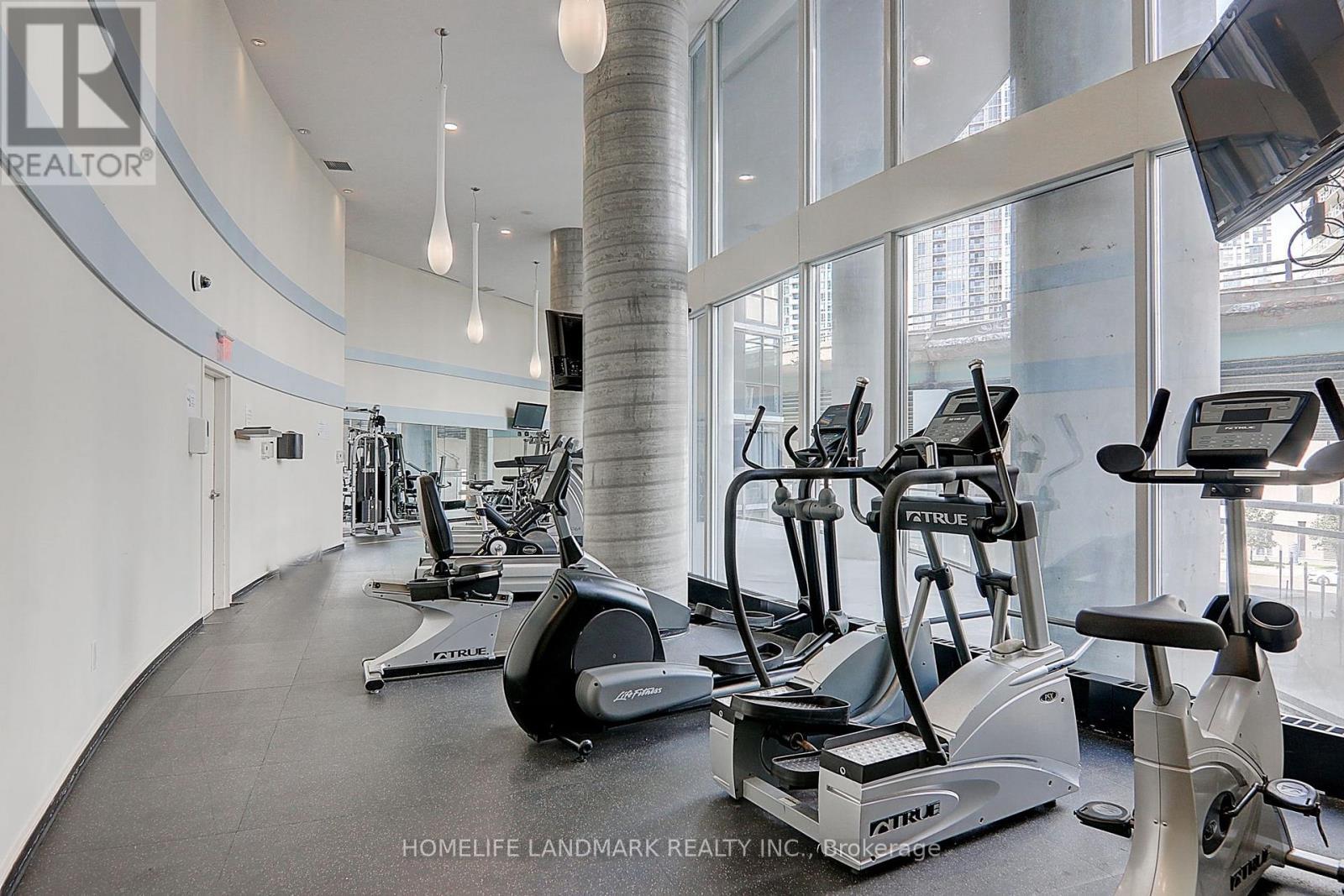 1912 - 38 Dan Leckie Way, Toronto, ON - Indoor Photo Showing Gym Room