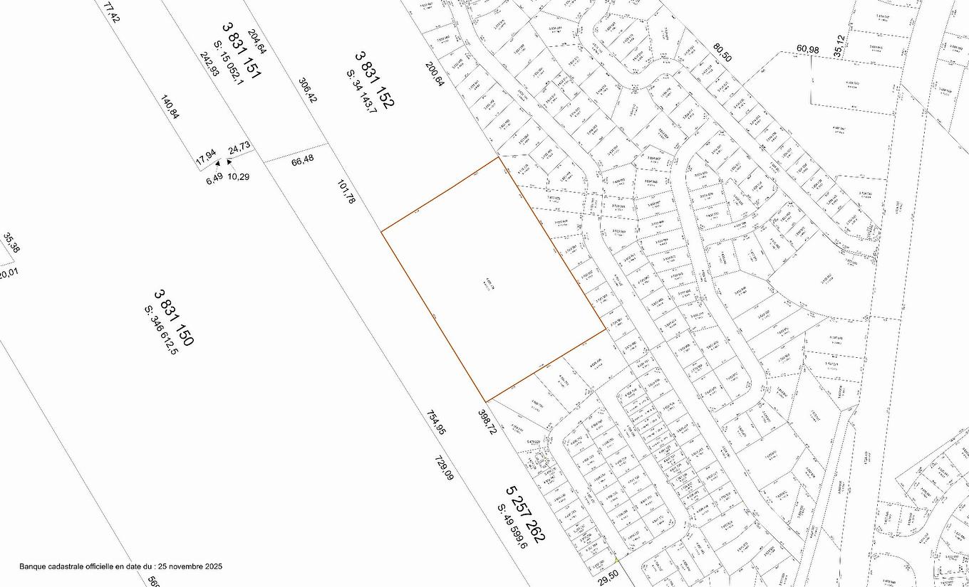 Plan (croquis) - Rue Richard, Cap-Santé, QC