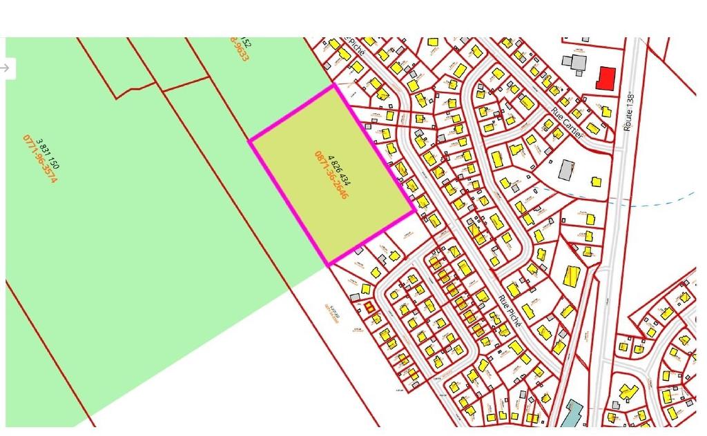Plan (croquis) - Rue Richard, Cap-Santé, QC