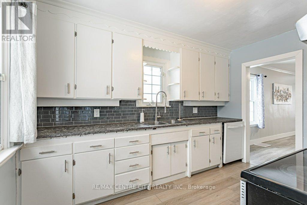 1305 Langmuir Avenue, London East (East N), ON - Indoor Photo Showing Kitchen With Double Sink
