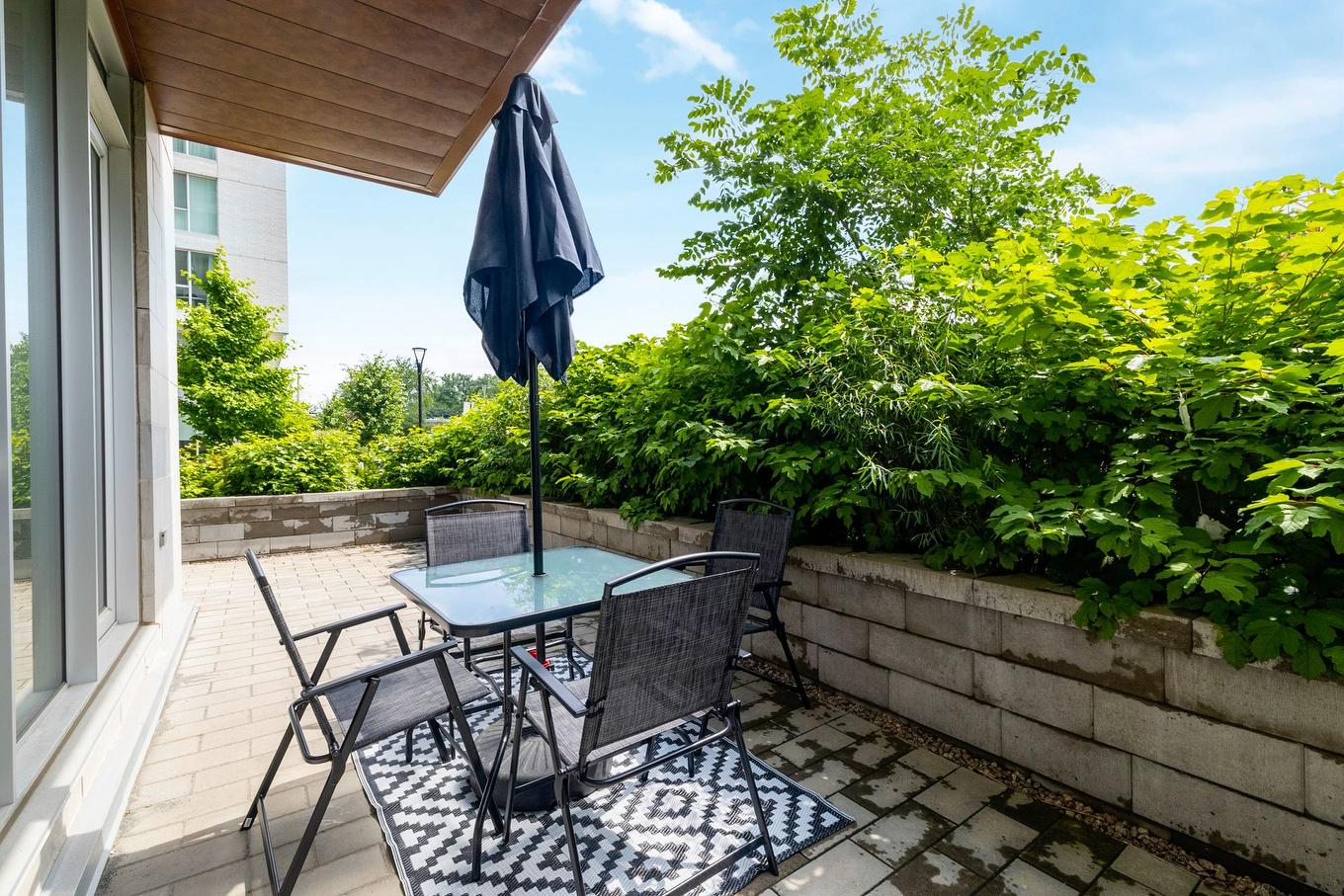 Patio - 118-5265 Rue Mackenzie, Montréal (Côte-Des-Neiges/Notre-Dame-De-Grâce), QC - Outdoor With Deck Patio Veranda With Exterior