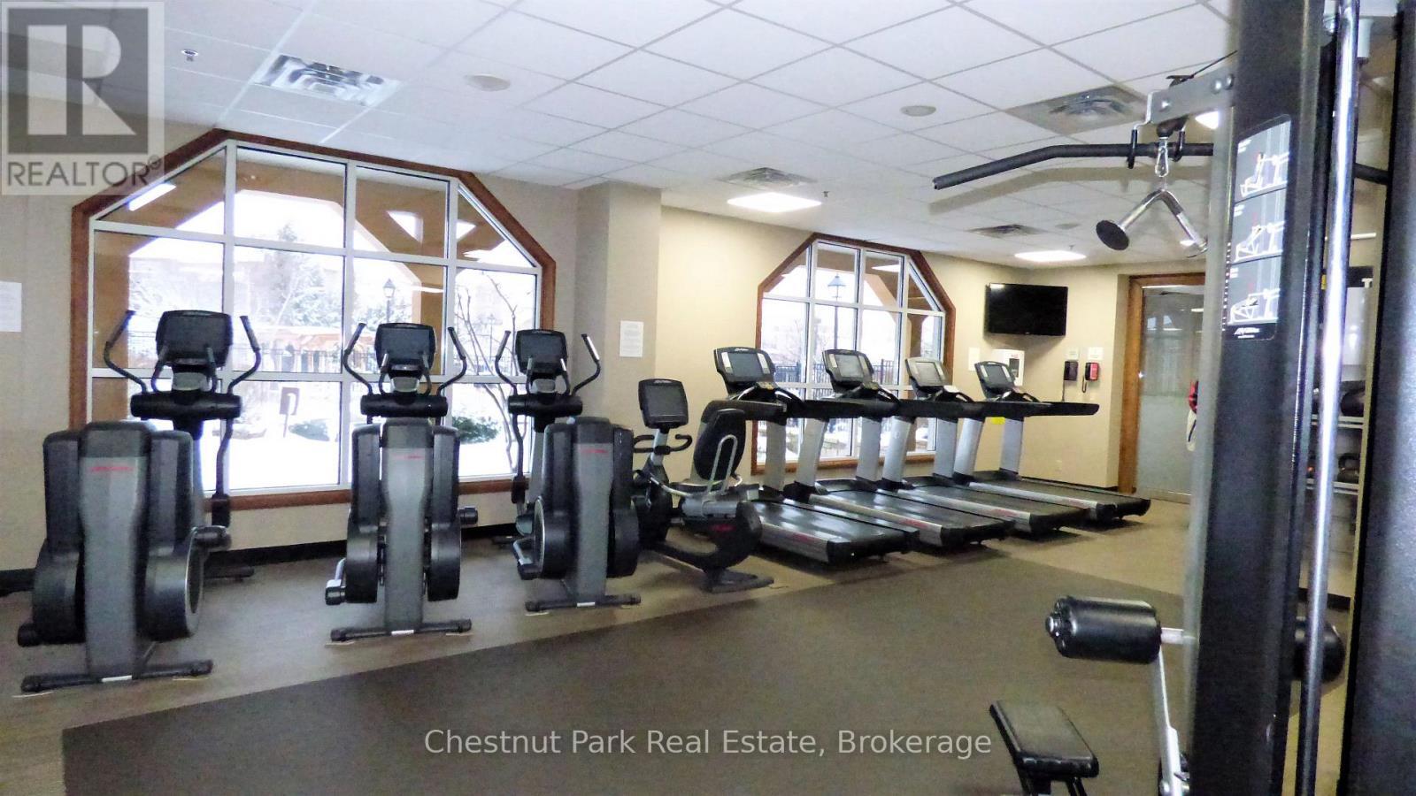 Exercise room - 307 - 220 Gord Canning Drive, Blue Mountains, ON - Indoor Photo Showing Gym Room
