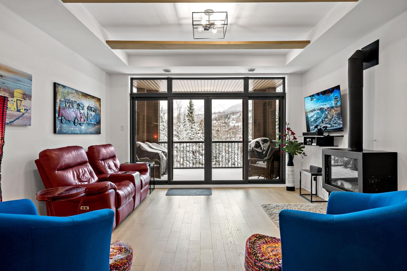 Living room - 104-1000 Allée De Verbier, Mont-Tremblant, QC - Indoor Photo Showing Living Room