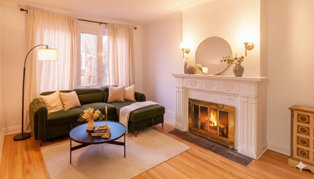 Salon - 5600 - 5610 Place Beaminster, Montréal (Côte-Des-Neiges/Notre-Dame-De-Grâce), QC - Indoor Photo Showing Living Room With Fireplace