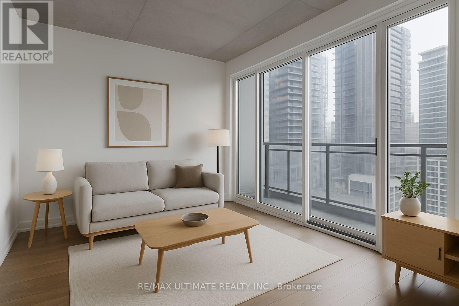 Virtually Staged - 705 - 127 Queen Street E, Toronto, ON - Indoor Photo Showing Living Room
