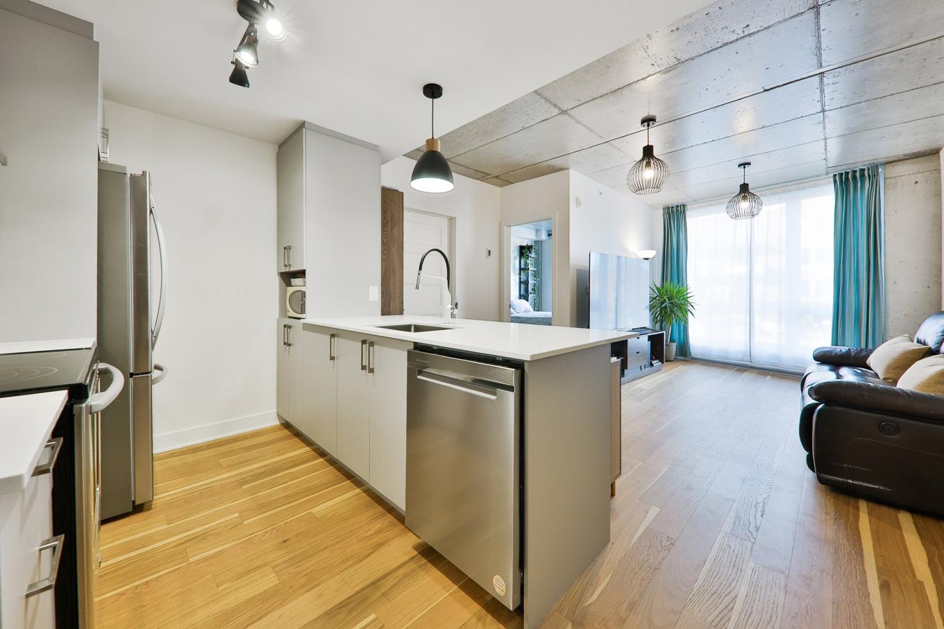 Vue d'ensemble - 209-3600 Rue Rachel E., Montréal (Rosemont/La Petite-Patrie), QC - Indoor Photo Showing Kitchen With Upgraded Kitchen