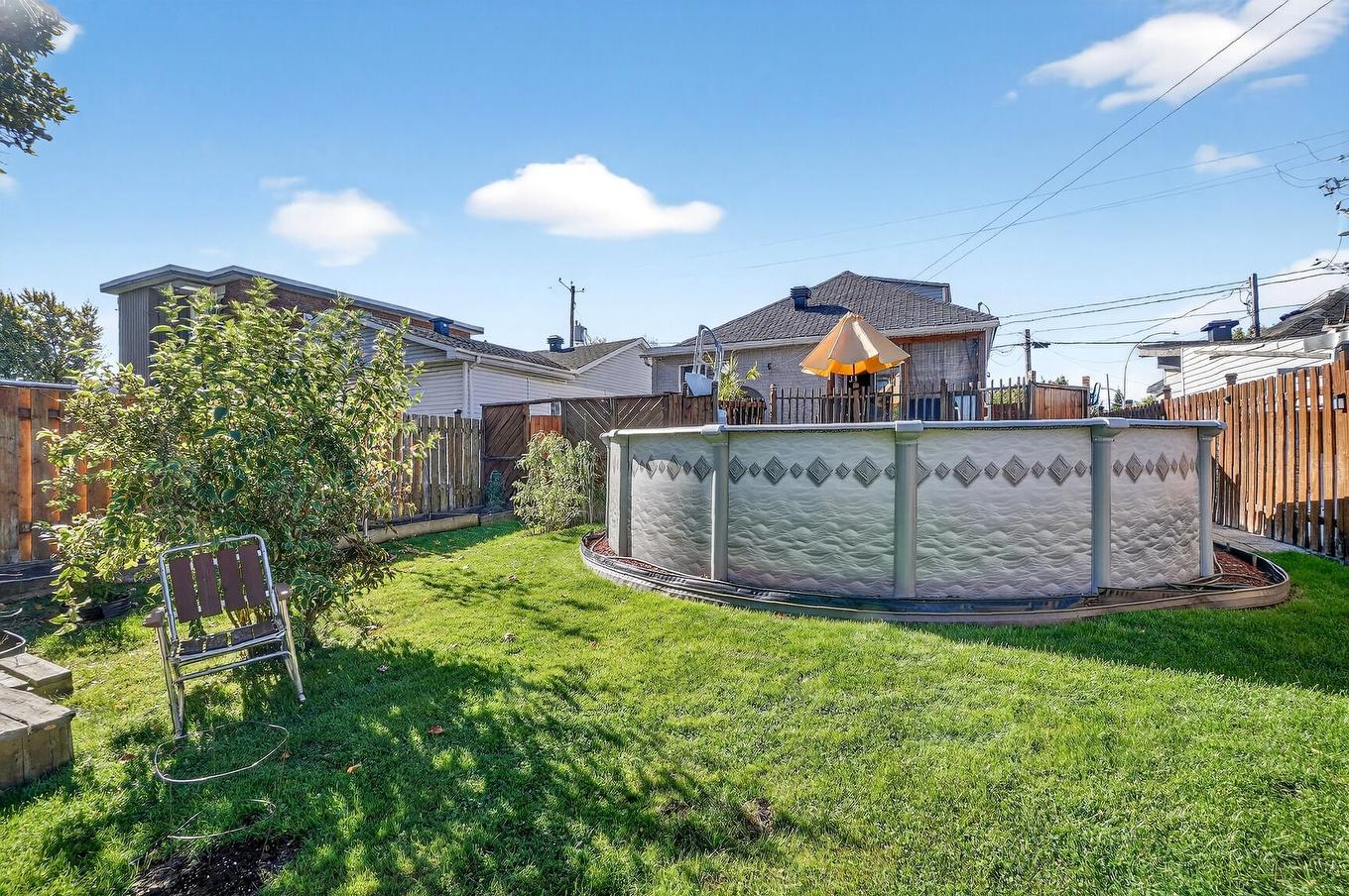 Backyard - 693 79E Avenue, Laval (Chomedey), QC - Outdoor With Above Ground Pool