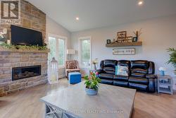 Natural gas fireplace to keep cozy in cooler temps -