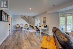 Downstairs entrance way and walk-out to patio -