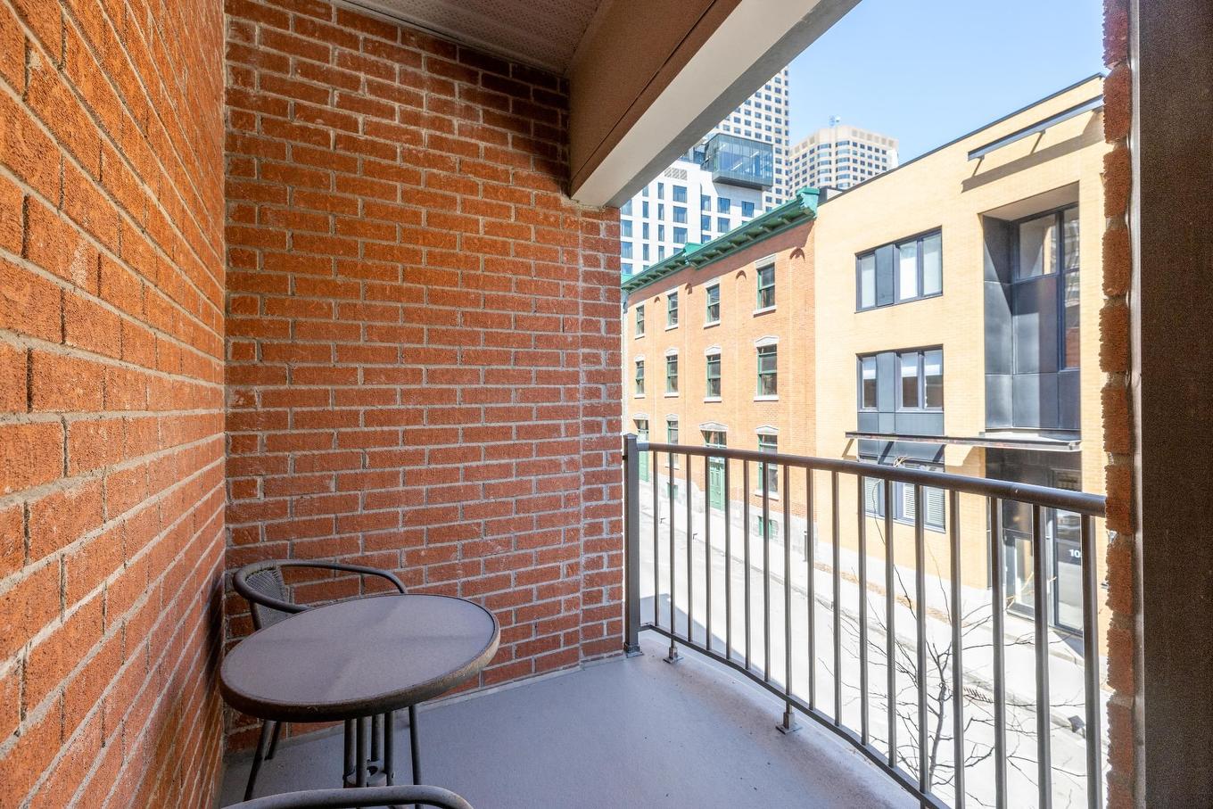 Balcon - 202-1080 Rue Anderson, Montréal (Ville-Marie), QC - Outdoor With Exterior