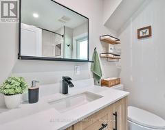 Stylish 4-piece bathroom with heated floors -