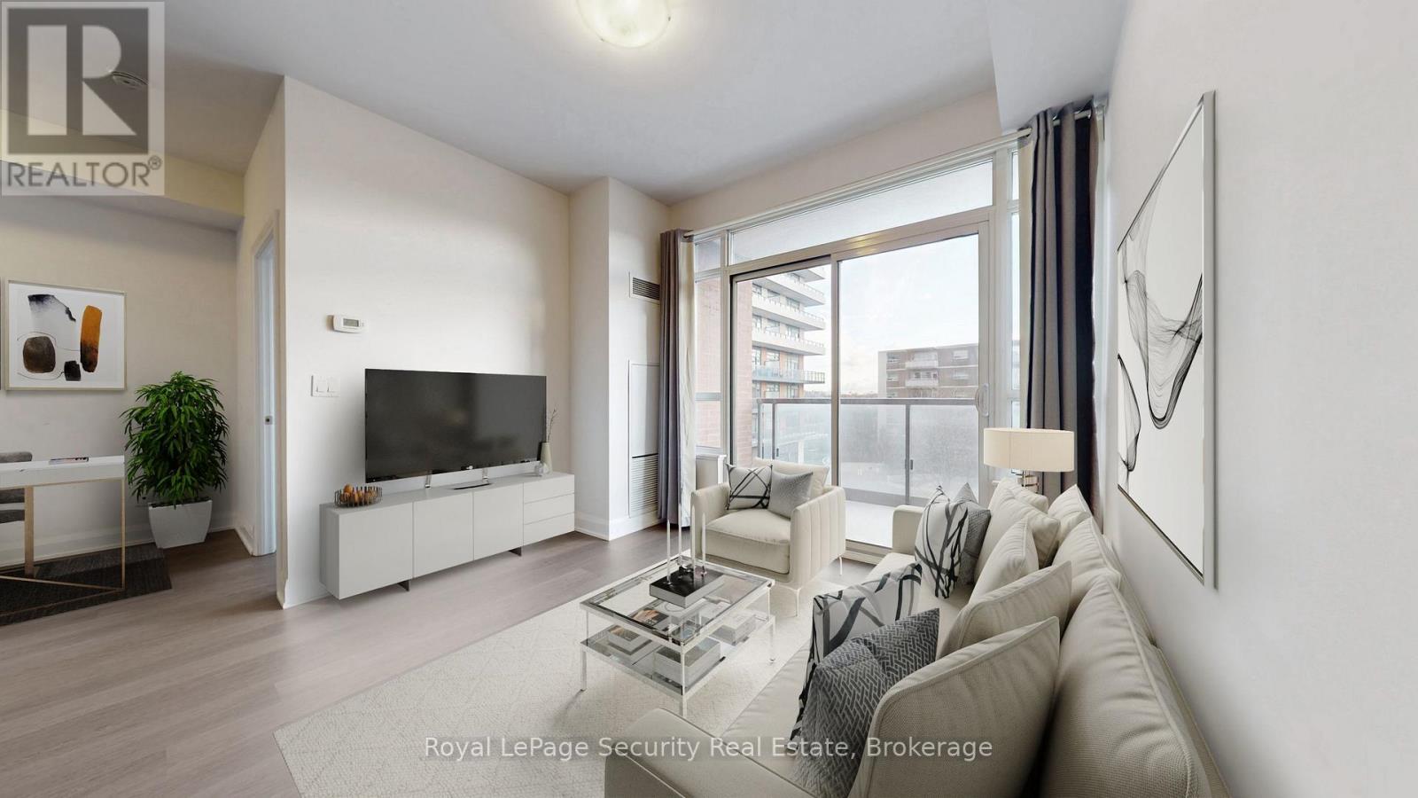 #403 - 25 Fontenay Court, Toronto, ON - Indoor Photo Showing Living Room