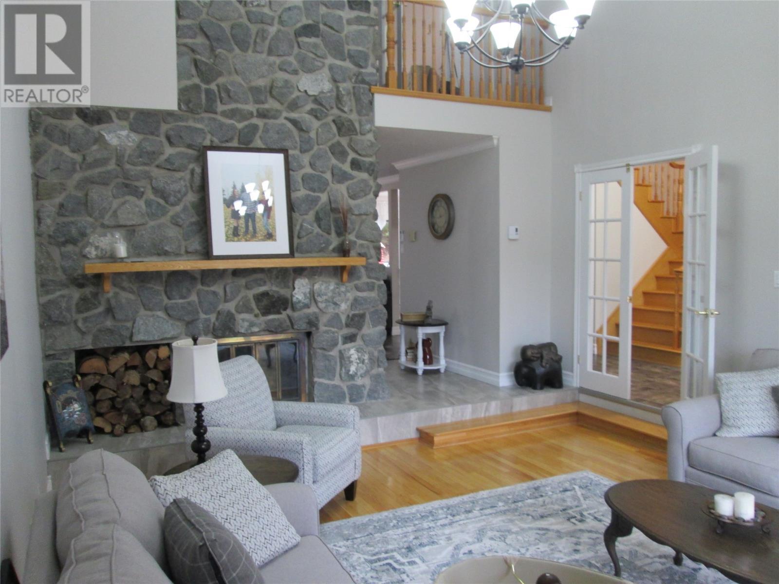 19 Voyce Cove Road, St.Albans, NL - Indoor Photo Showing Living Room With Fireplace