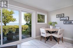 Dining room area with walk-out -