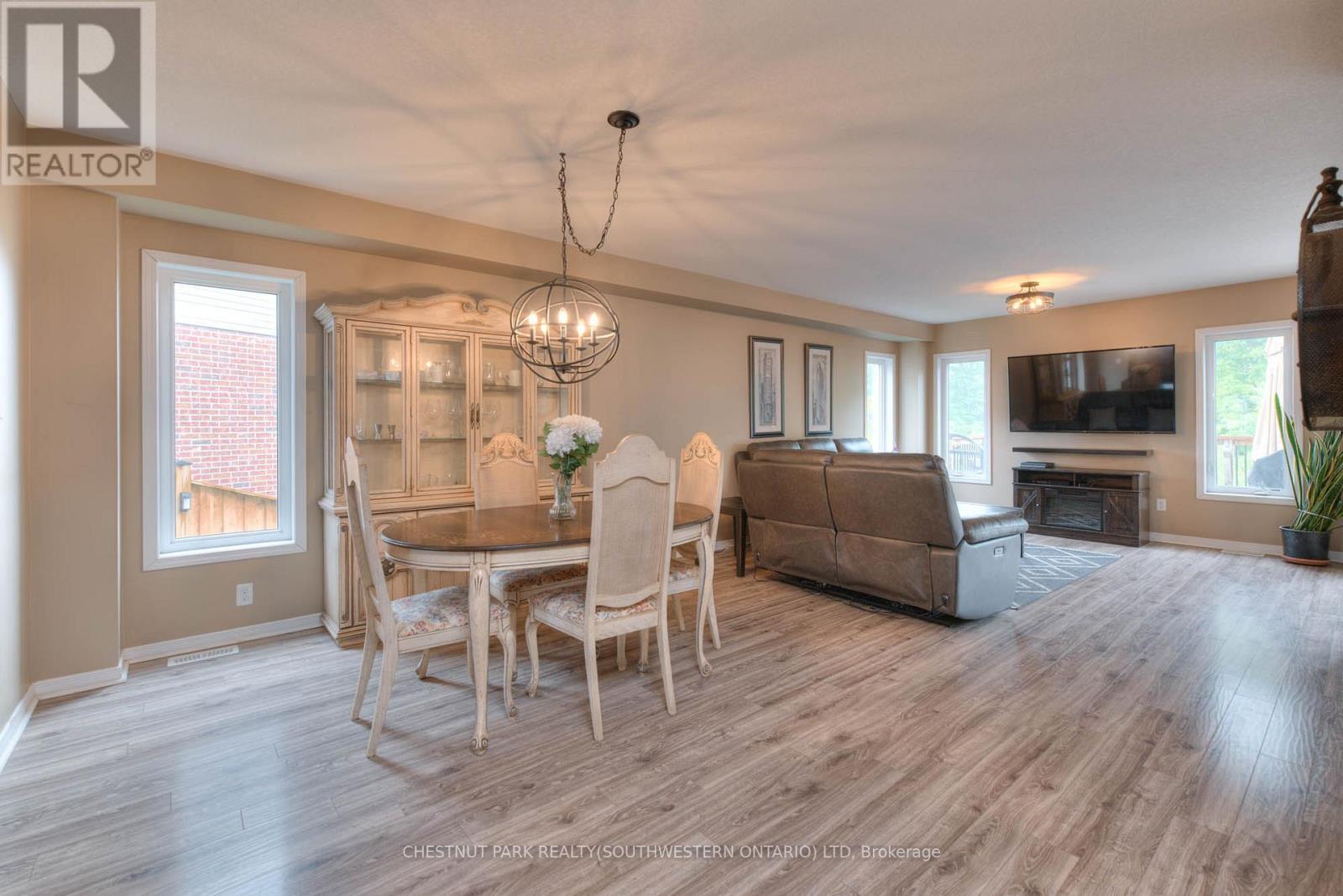 288 Steepleridge Street, Kitchener, ON - Indoor Photo Showing Dining Room With Fireplace