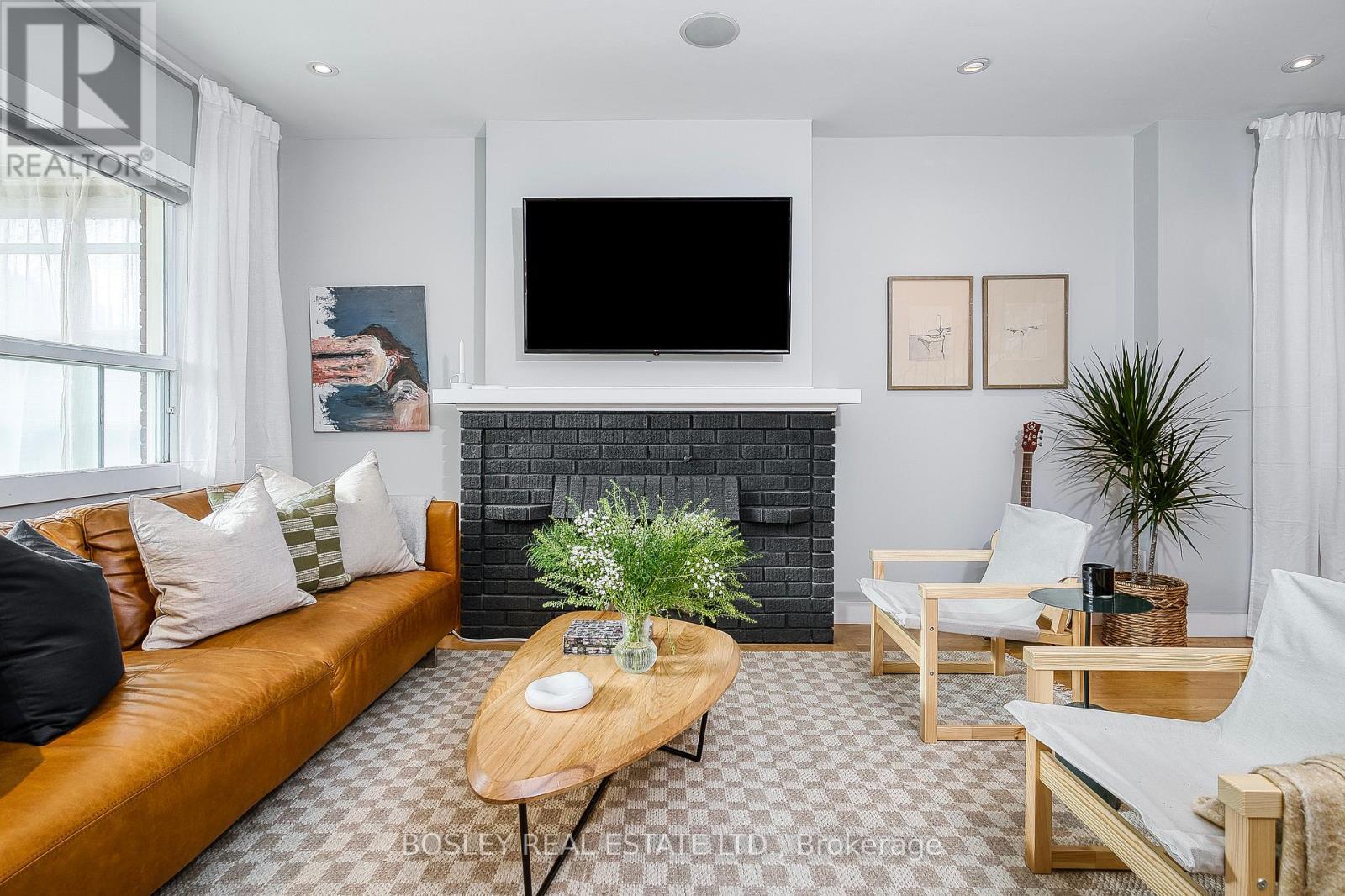 38 Halton Street, Toronto, ON - Indoor Photo Showing Living Room With Fireplace