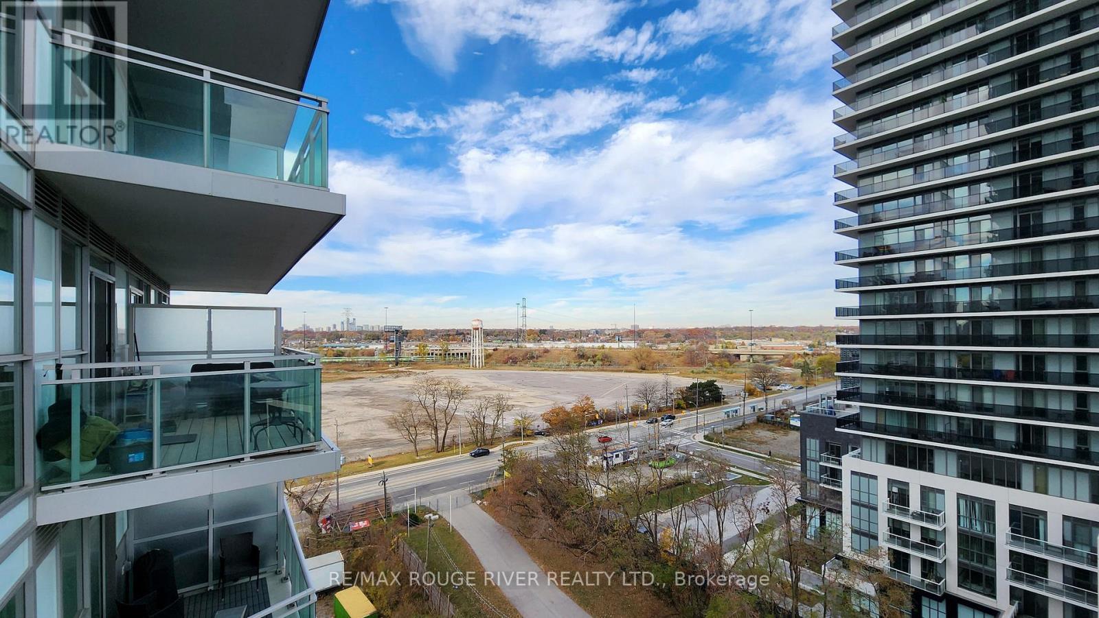 906 - 33 Shore Breeze Drive, Toronto, ON - Outdoor With Balcony