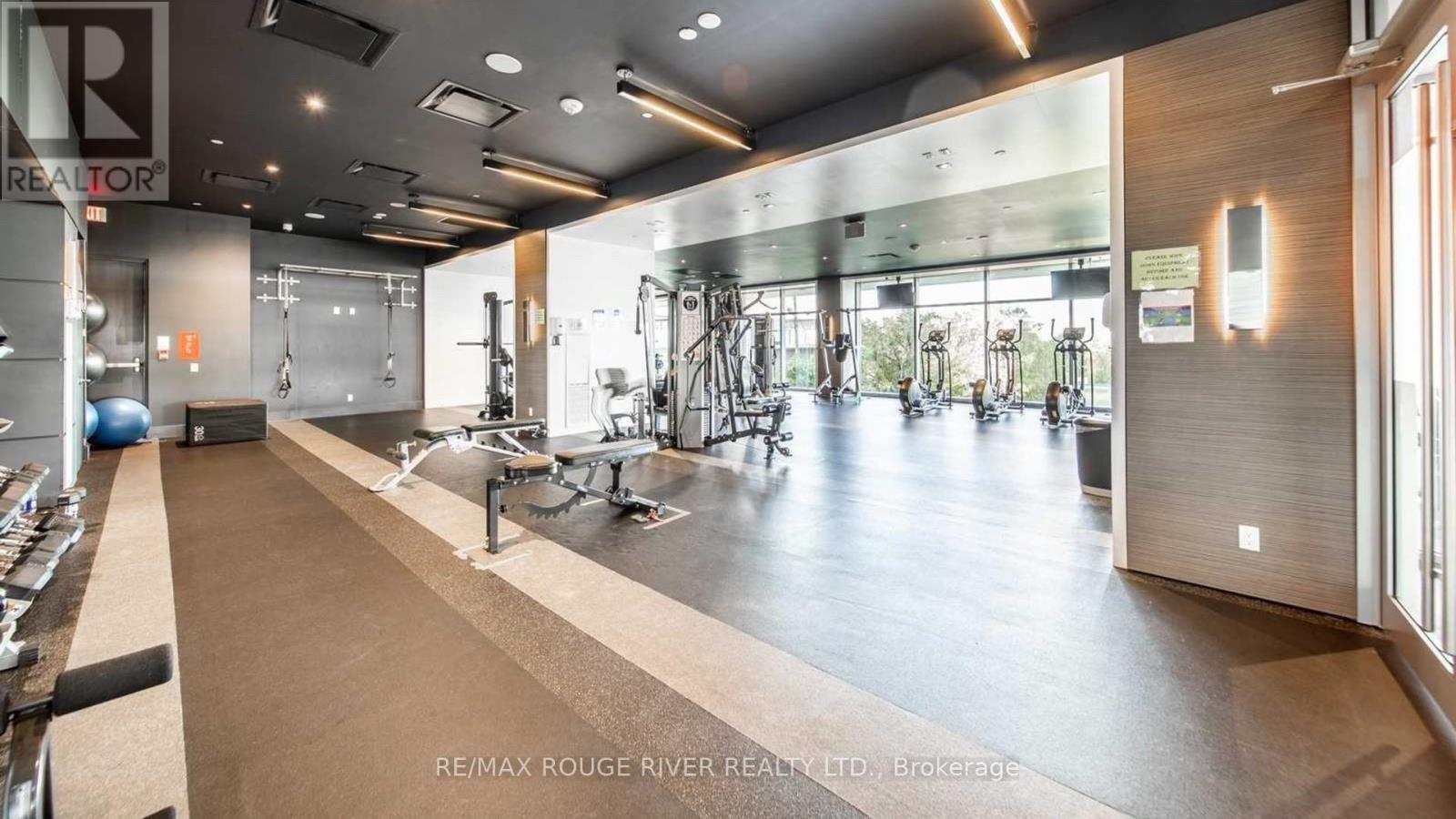 906 - 33 Shore Breeze Drive, Toronto, ON - Indoor Photo Showing Gym Room