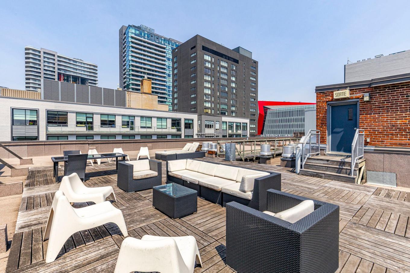 Patio - 900-1449 Rue St-Alexandre, Montréal (Ville-Marie), QC - Outdoor With Deck Patio Veranda