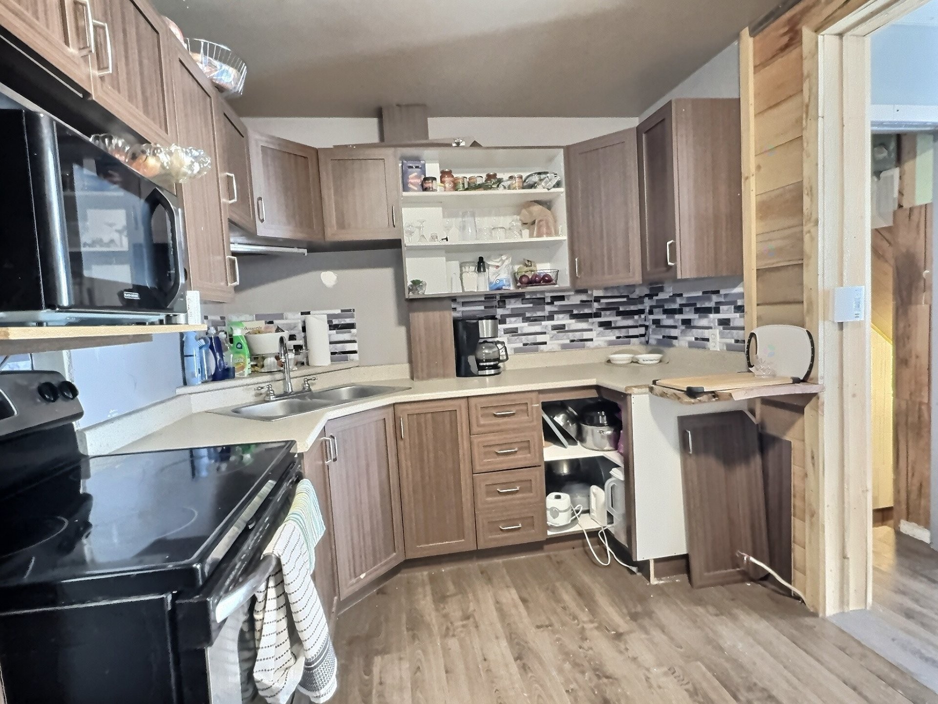 Kitchen - 145 Rue Paul-E.-Benoît, Témiscaming, QC - Indoor Photo Showing Kitchen With Double Sink