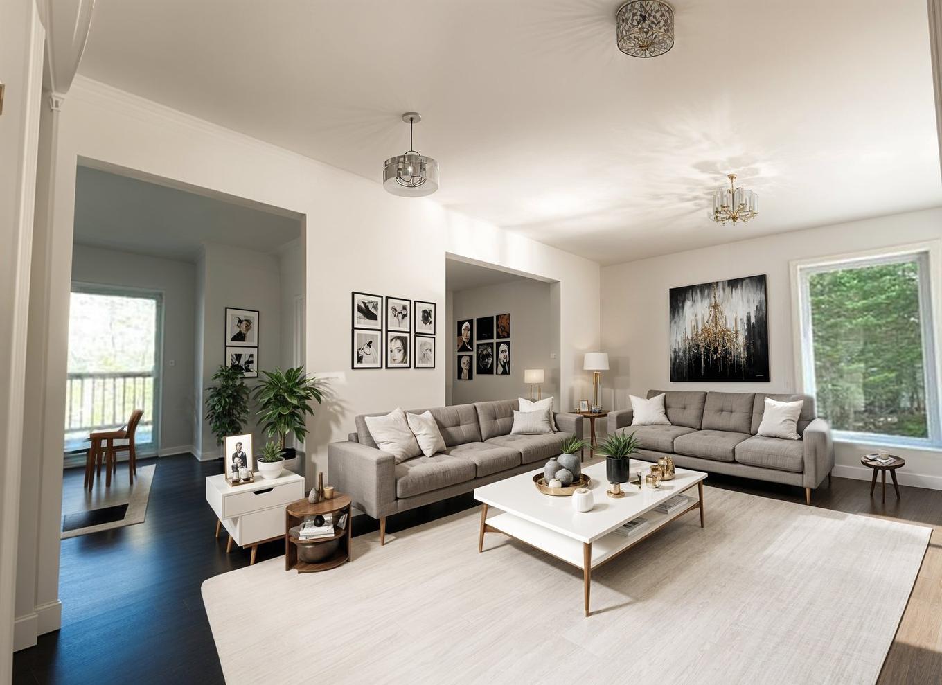 Living room - 4575 Rue De La Rogeloise, Sainte-Adèle, QC - Indoor Photo Showing Living Room