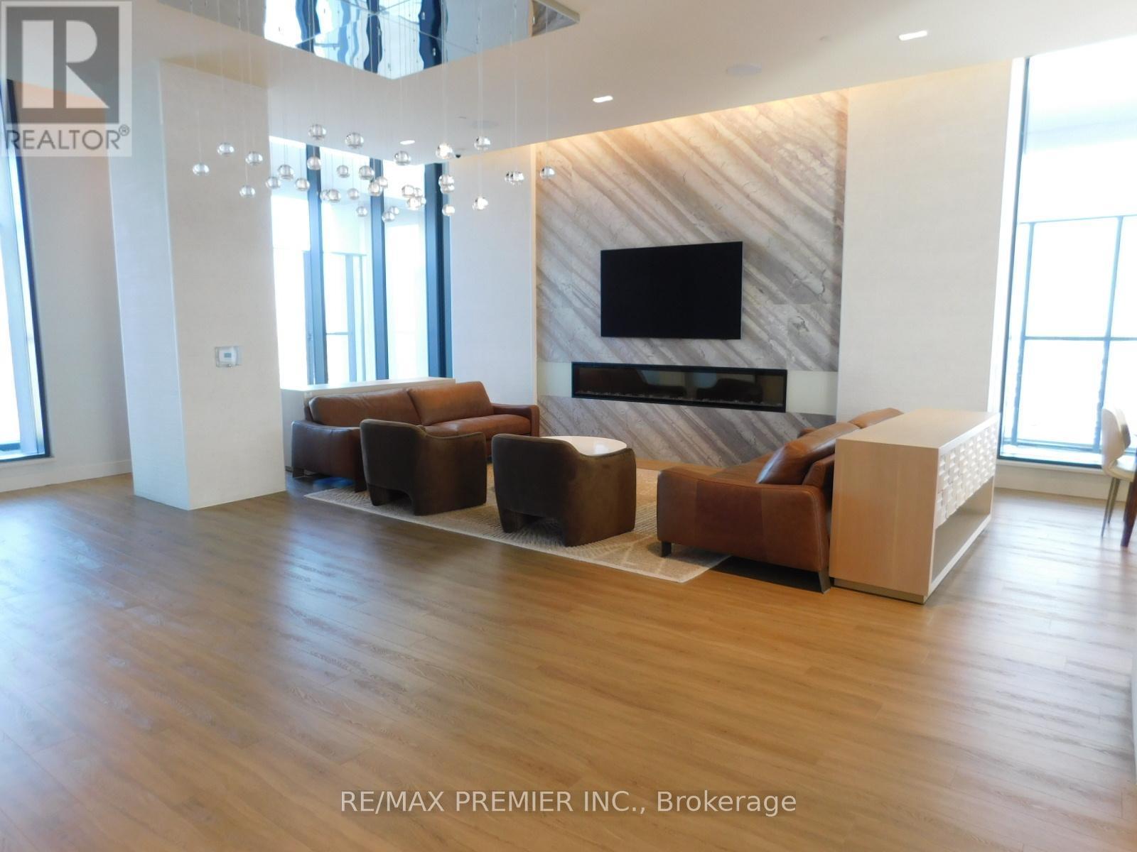 Party Room - 2001 - 8960 Jane Street, Vaughan, ON - Indoor With Fireplace