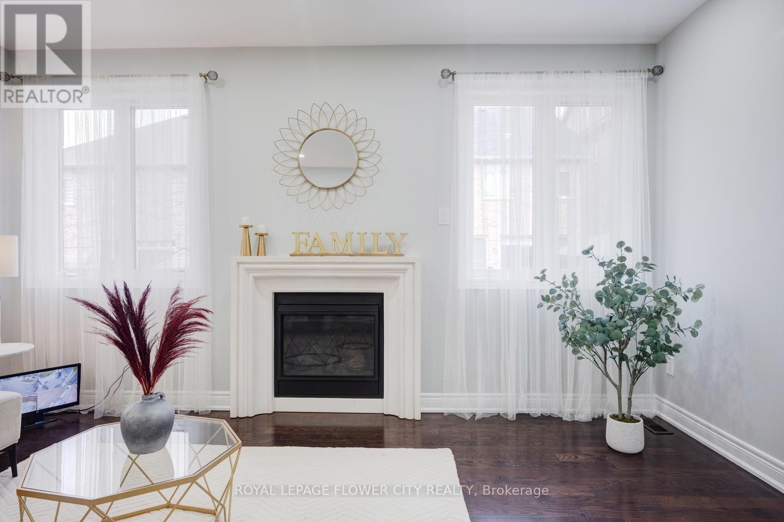 6 Villadowns Trail, Brampton, ON - Indoor With Fireplace