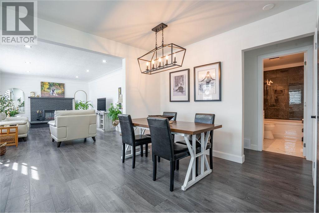 671 North St, Sault Ste. Marie, ON - Indoor Photo Showing Dining Room With Fireplace