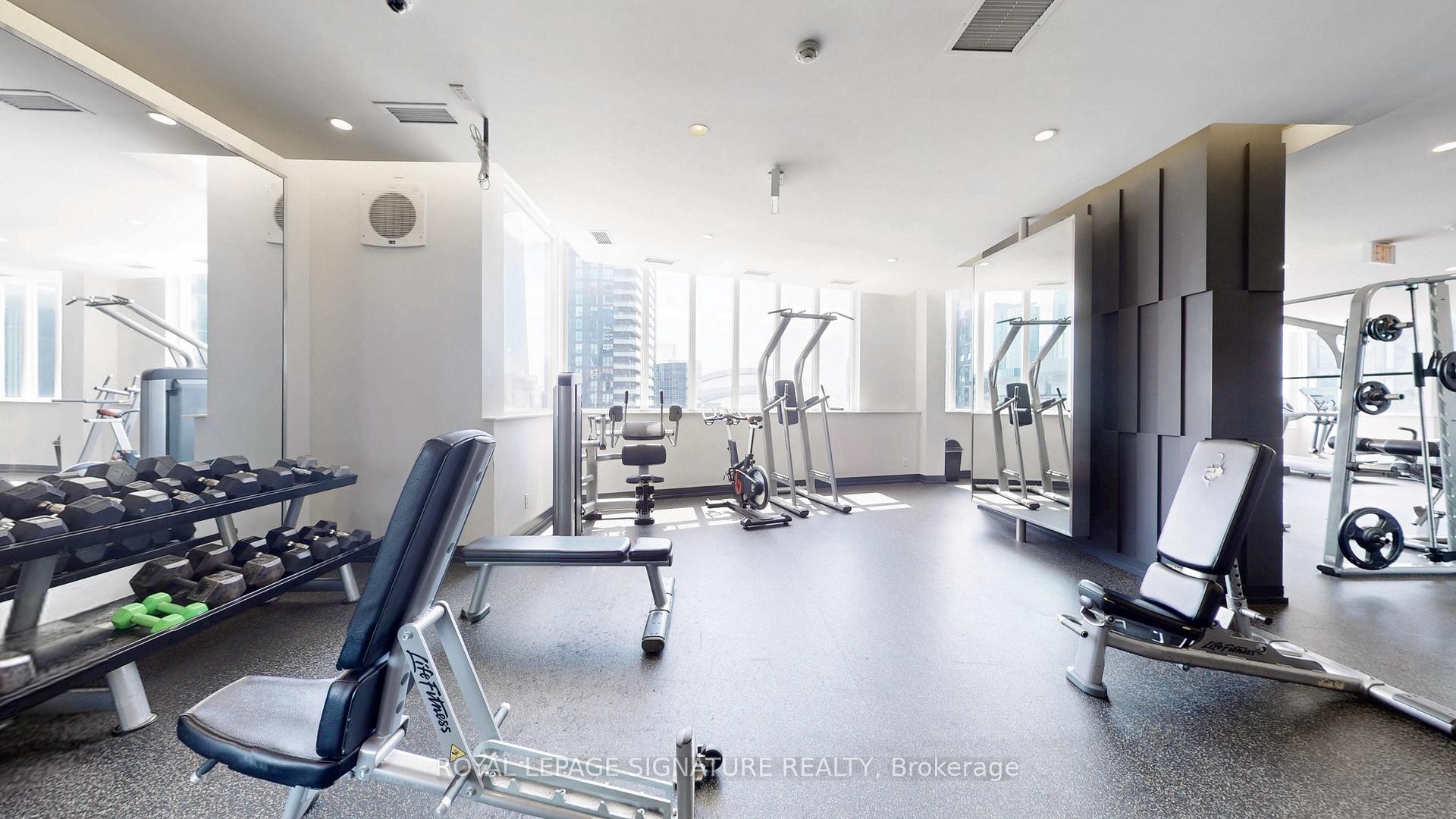 1030-250 Wellington Street W, Toronto, ON - Indoor Photo Showing Gym Room