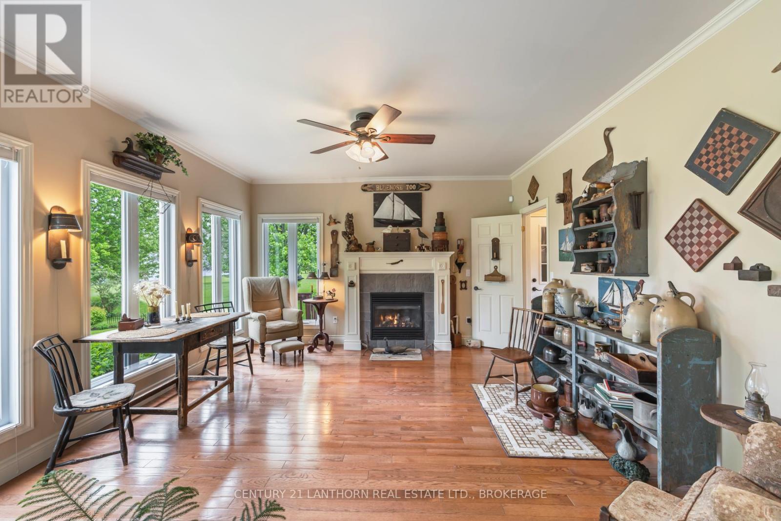 9430 County 2 Road W, Greater Napanee (Greater Napanee), ON - Indoor Photo Showing Living Room With Fireplace