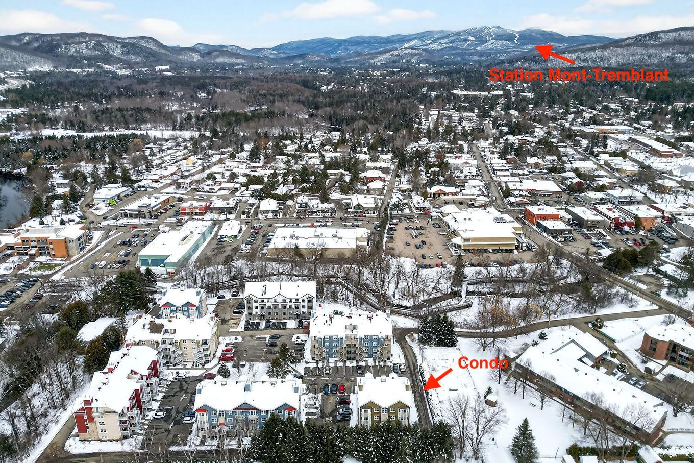 Photo aérienne - 8-420 Allée Des Cimes, Mont-Tremblant, QC - Outdoor With View