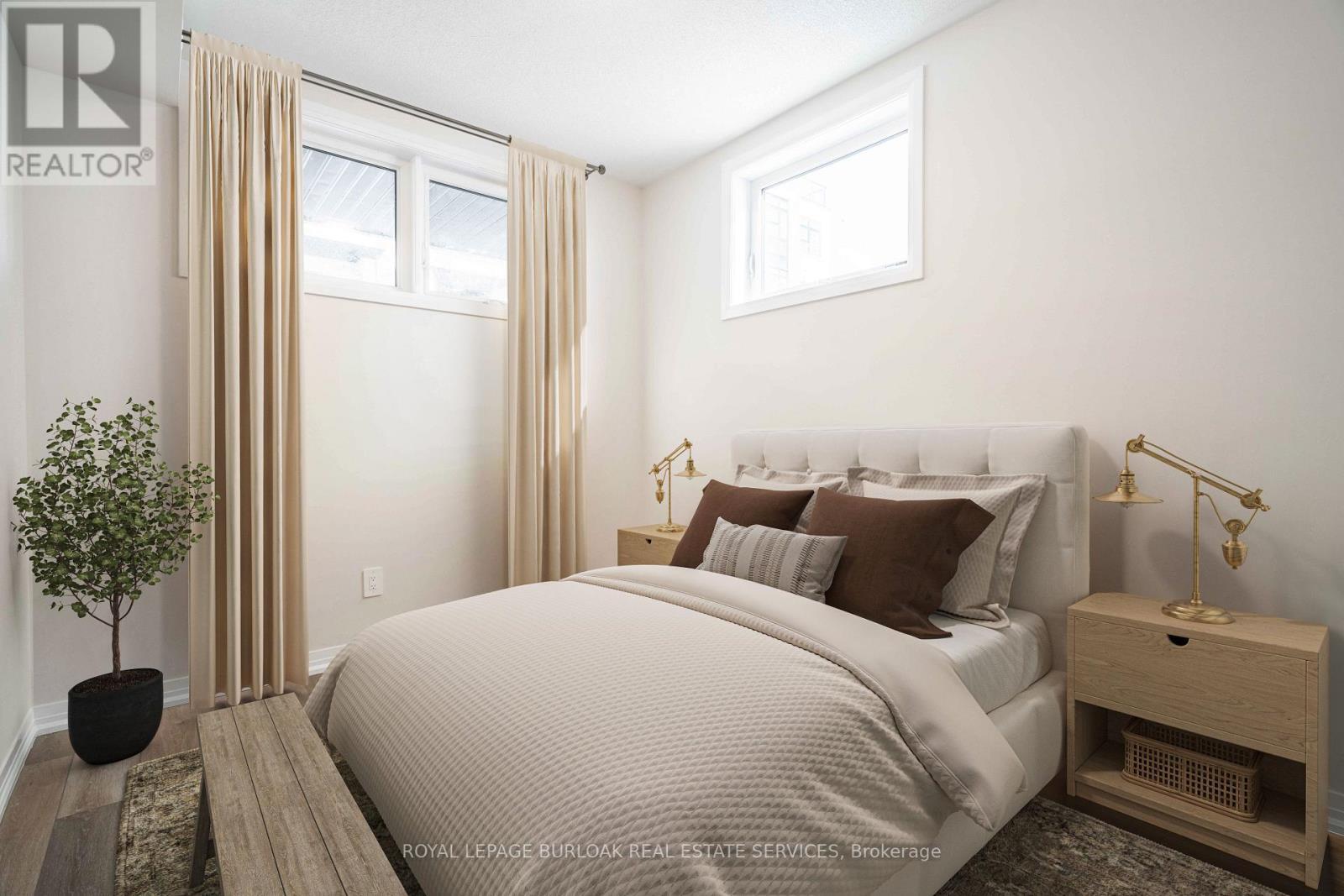 Virtually Staged - 126 - 1585 Rose Way, Milton, ON - Indoor Photo Showing Bedroom