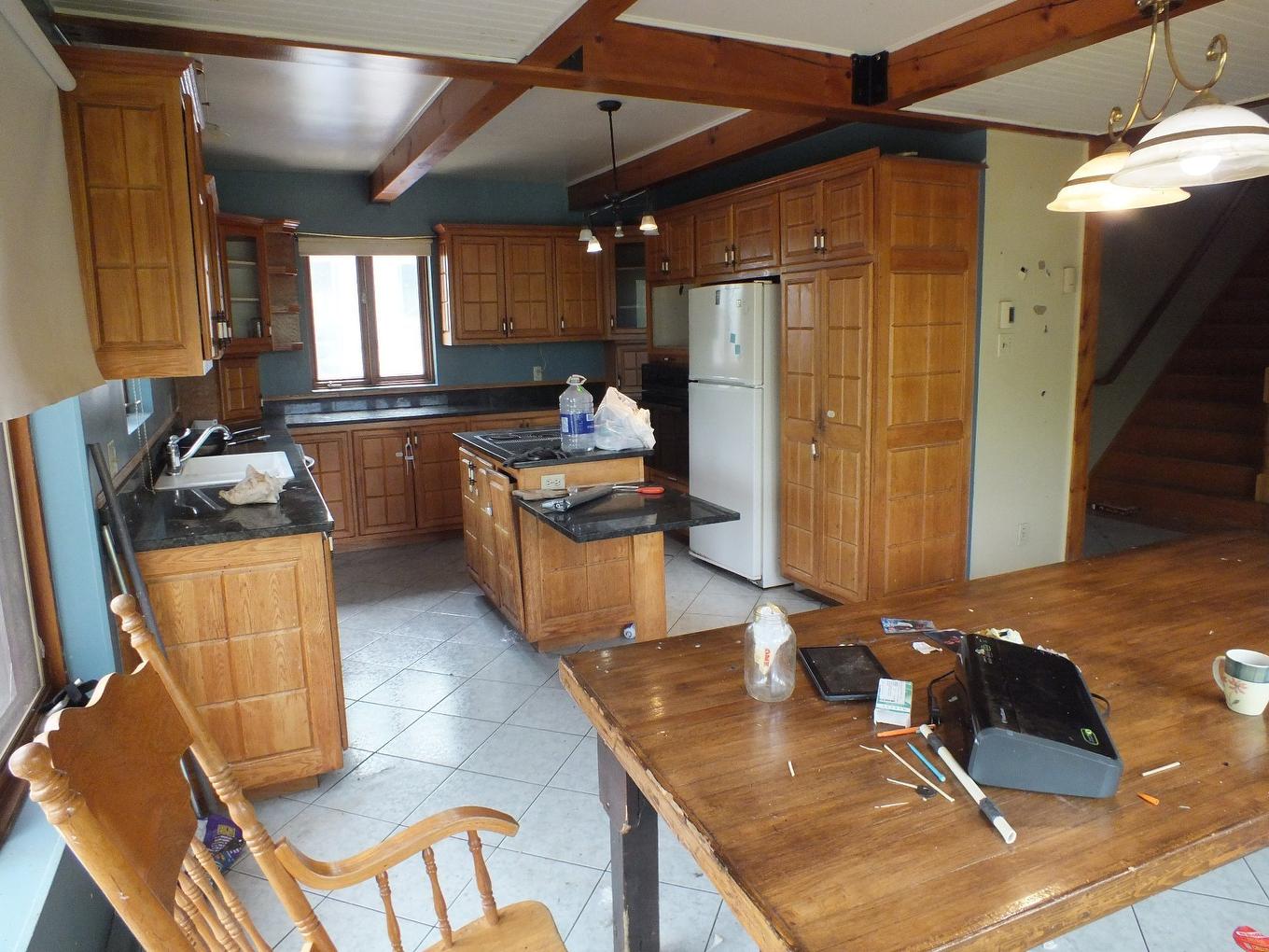 Kitchen - 31 Ch. Du Grand-Rang, Sainte-Émélie-De-L'Énergie, QC - Indoor Photo Showing Kitchen With Double Sink