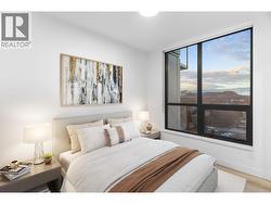 Virtually staged 2nd bedroom -