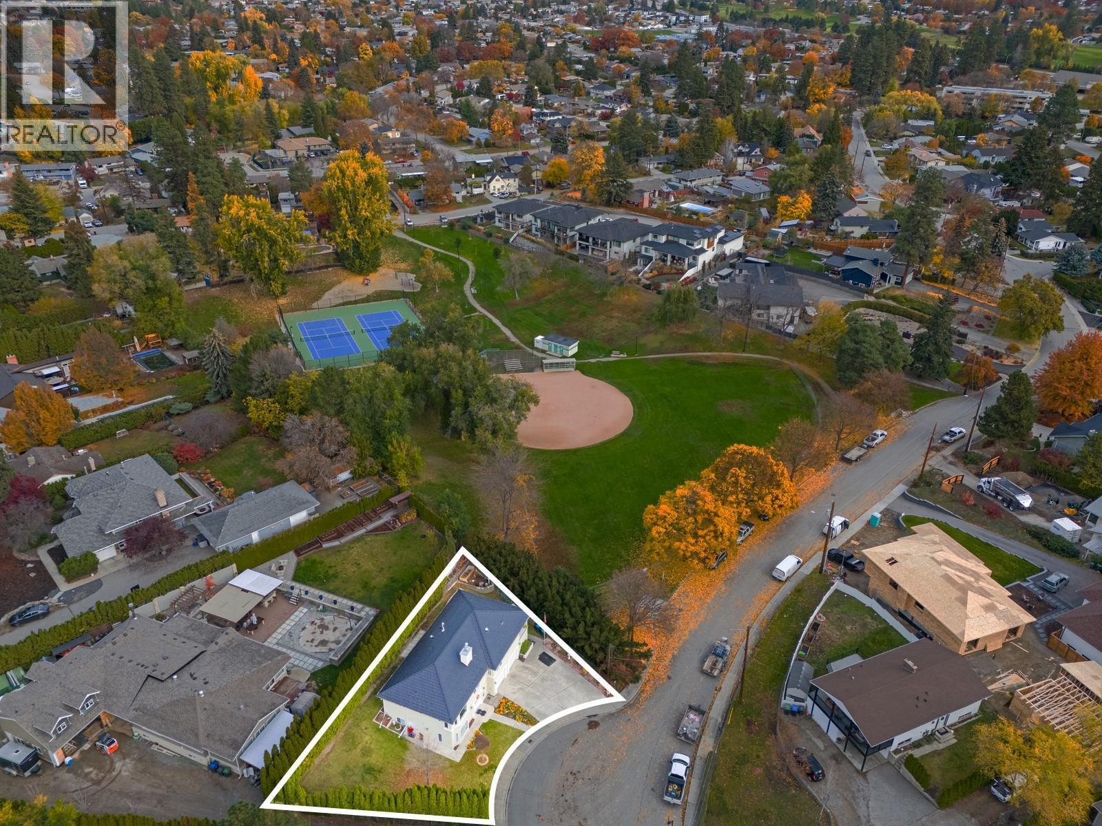 Located right beside Jack Robertson Memorial Park - 1650 Highland Drive N, Kelowna, BC - With View