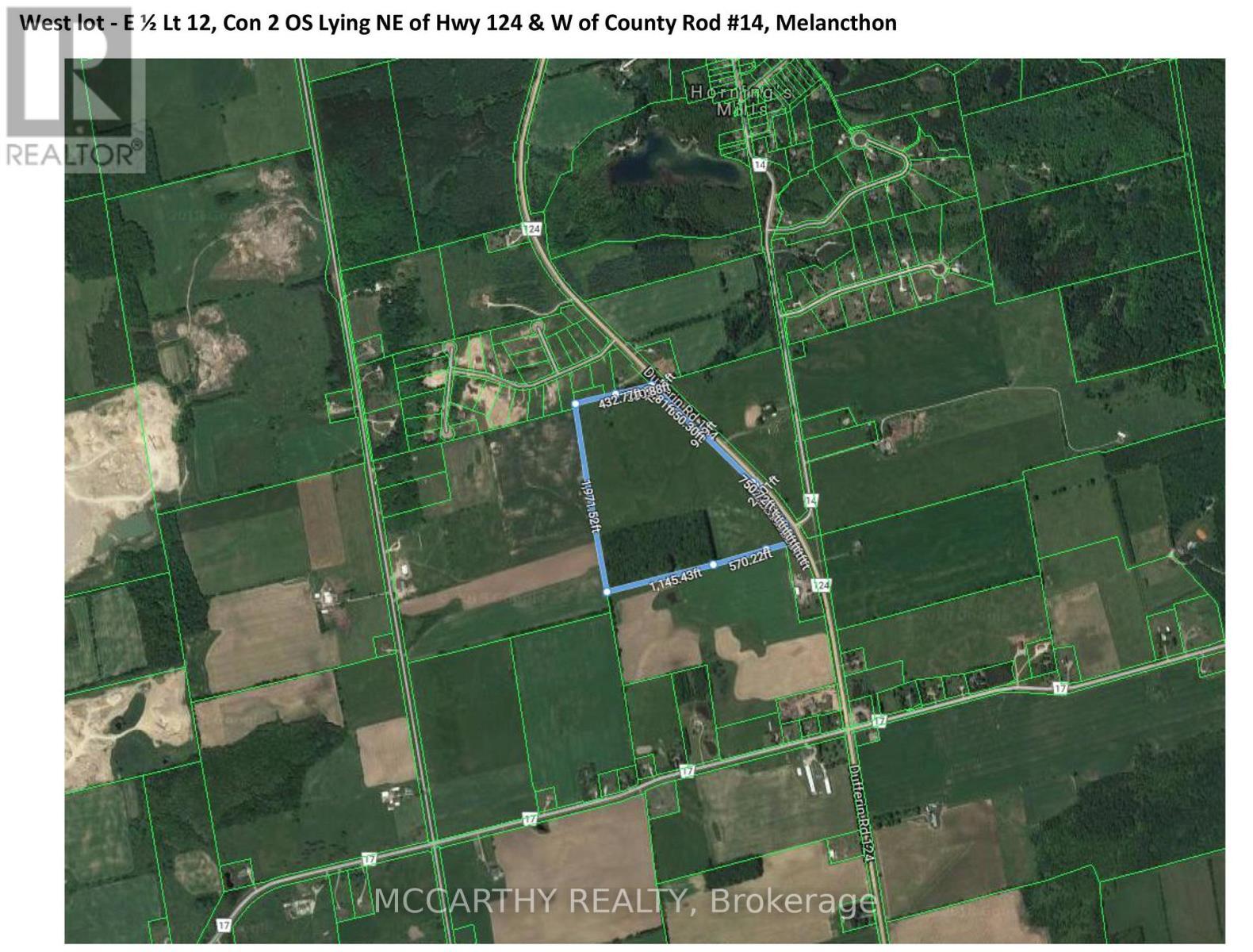 0-Lt12 Con 2 County Rd 124, Melancthon, ON