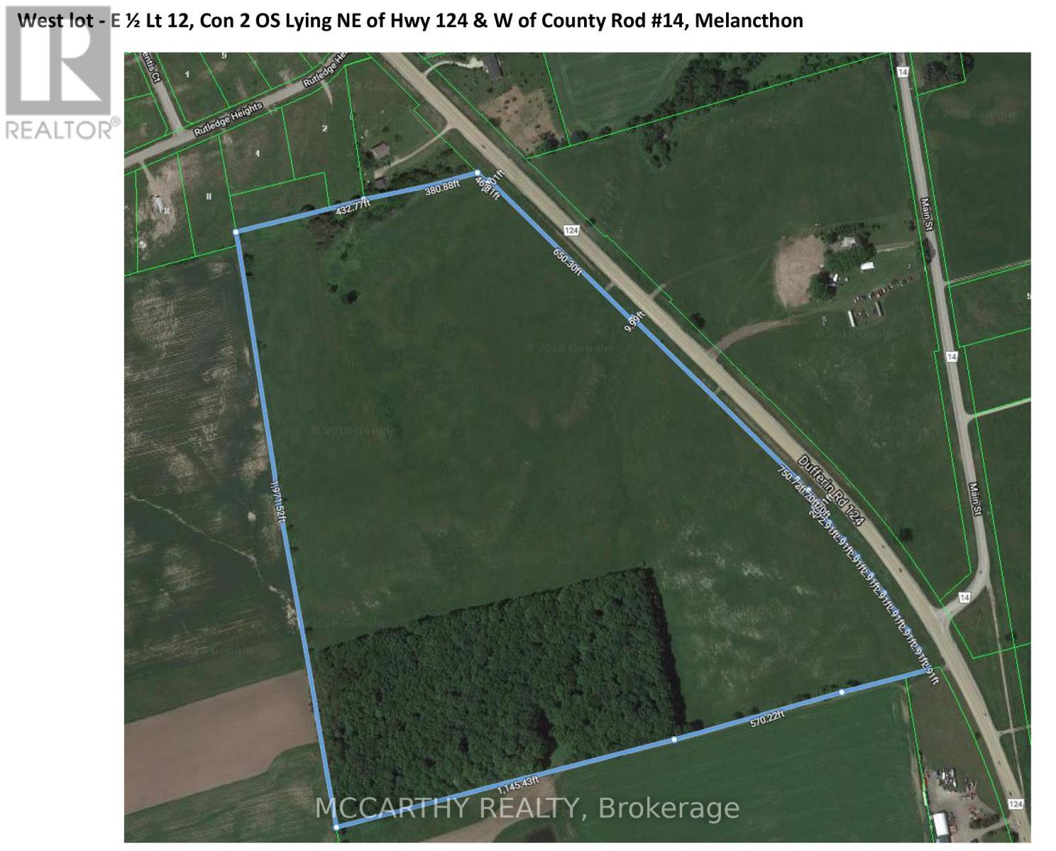 0-Lt12 Con 2 County Rd 124, Melancthon, ON