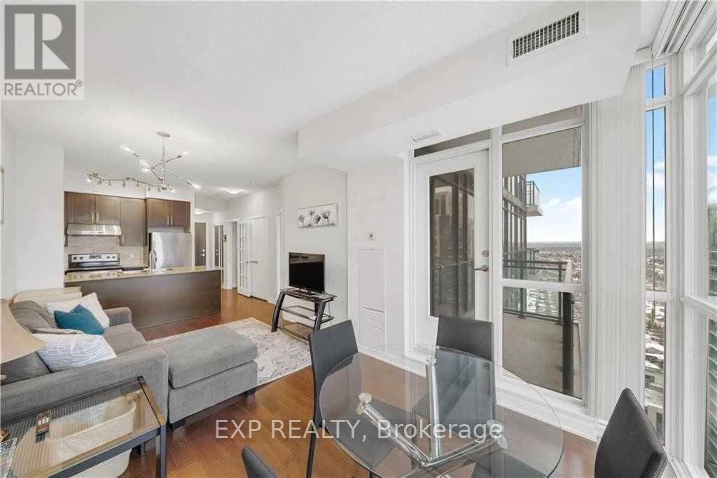 2208 - 4070 Confederation Parkway, Mississauga, ON - Indoor Photo Showing Living Room