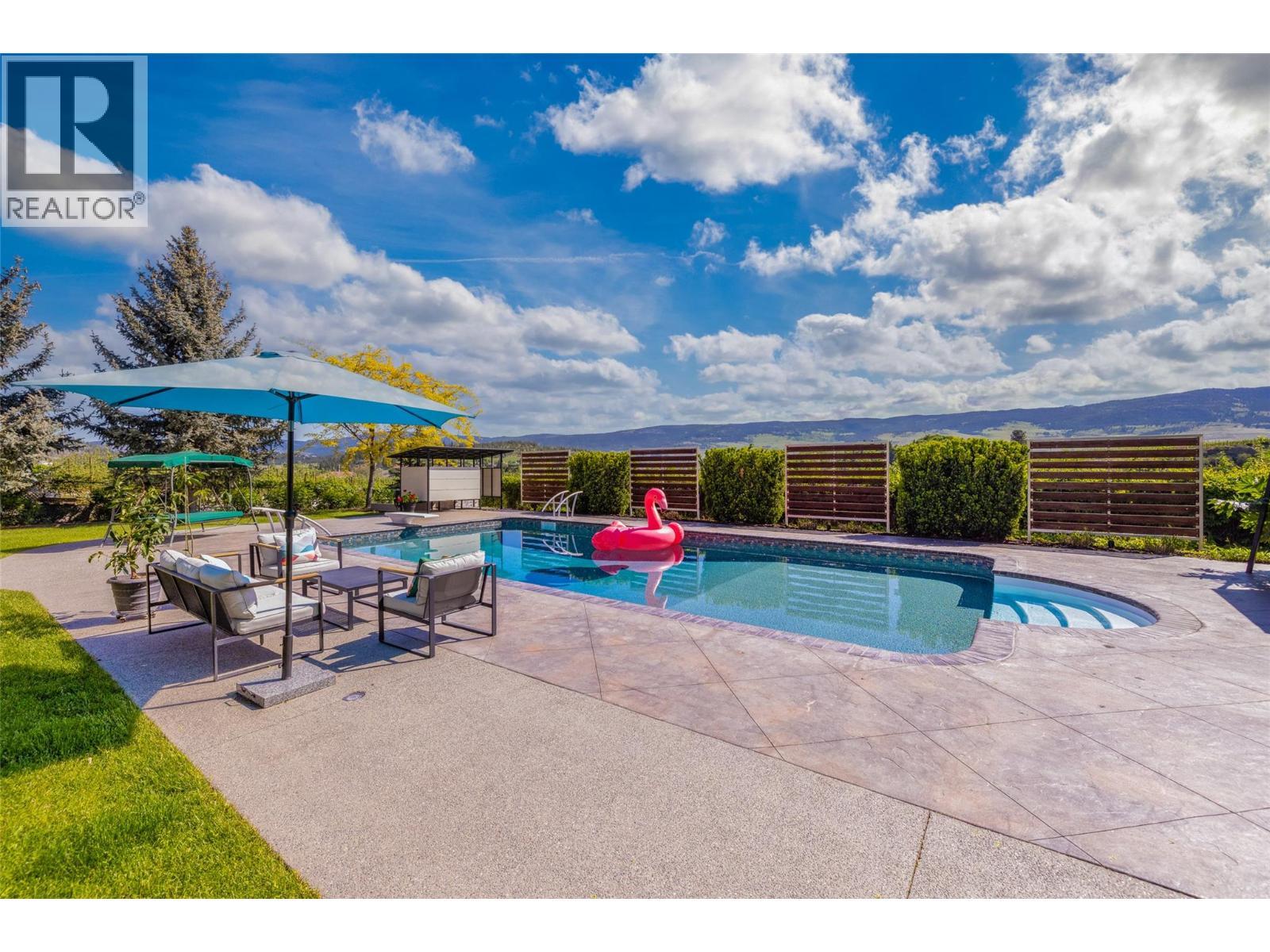 2430 Longhill Road, Kelowna, BC - Outdoor With In Ground Pool With View