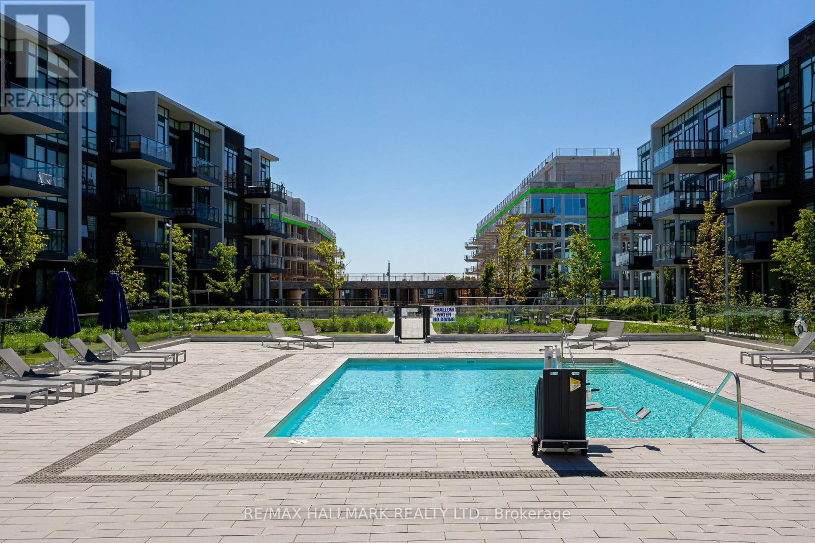 321 - 415 Sea Ray Avenue, Innisfil, ON - Outdoor With In Ground Pool With Balcony