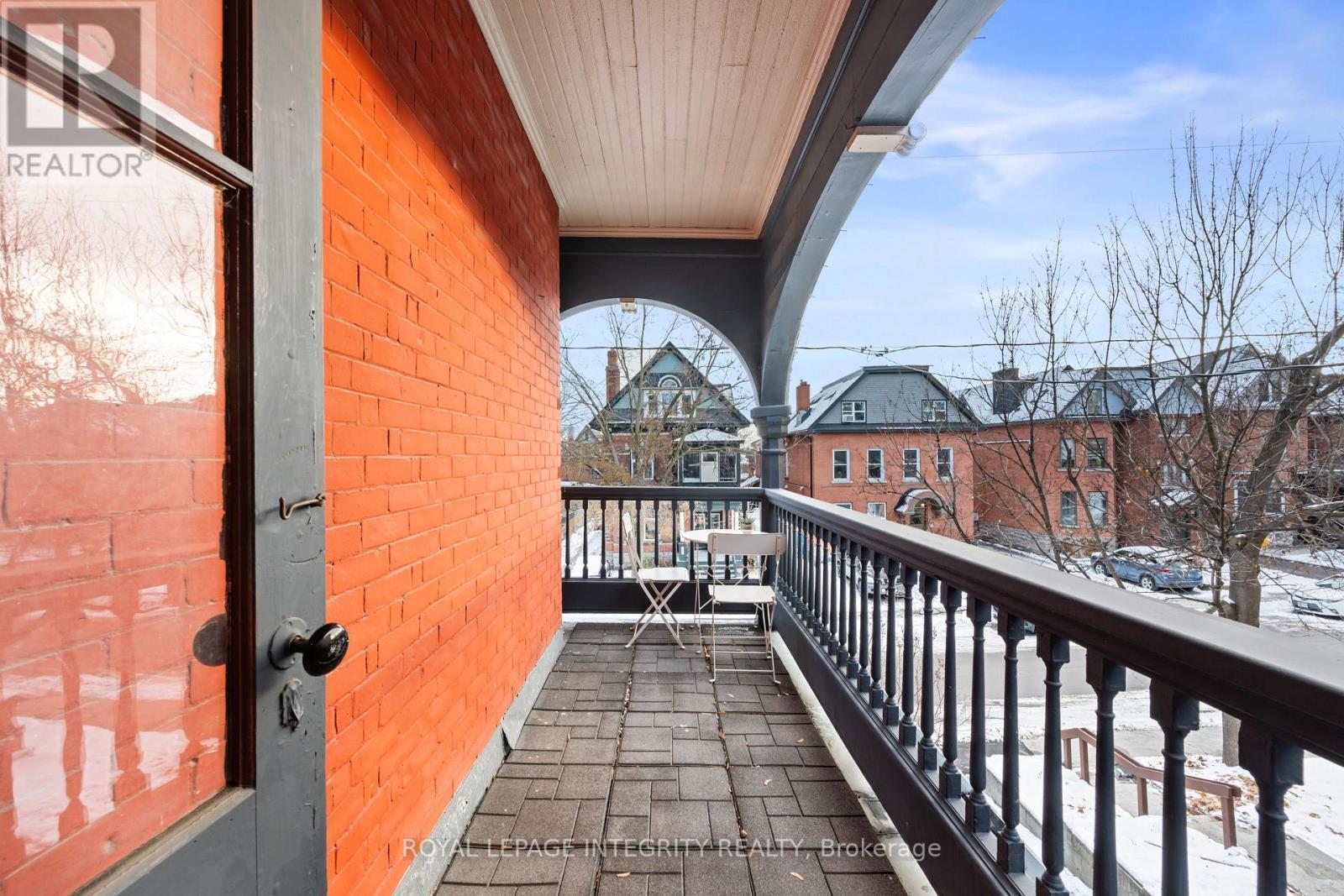 Spacious balcony overlooking Gilmour Street - 553 Gilmour Street, Ottawa, ON - Outdoor With Exterior