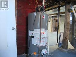 New gas water heater (rented). -