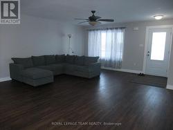 Cavernous living room. -