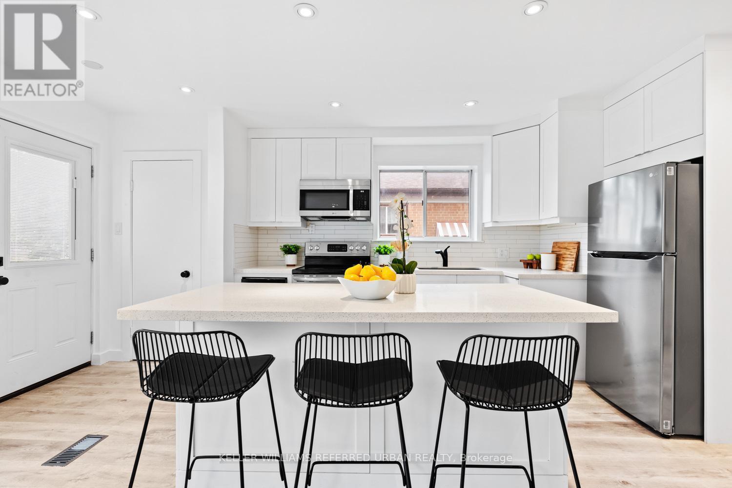 73 Trinnell Boulevard, Toronto, ON - Indoor Photo Showing Kitchen With Stainless Steel Kitchen With Upgraded Kitchen