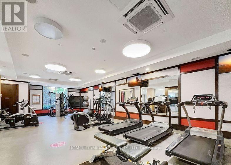1226 - 2 Eva Road, Toronto, ON - Indoor Photo Showing Gym Room