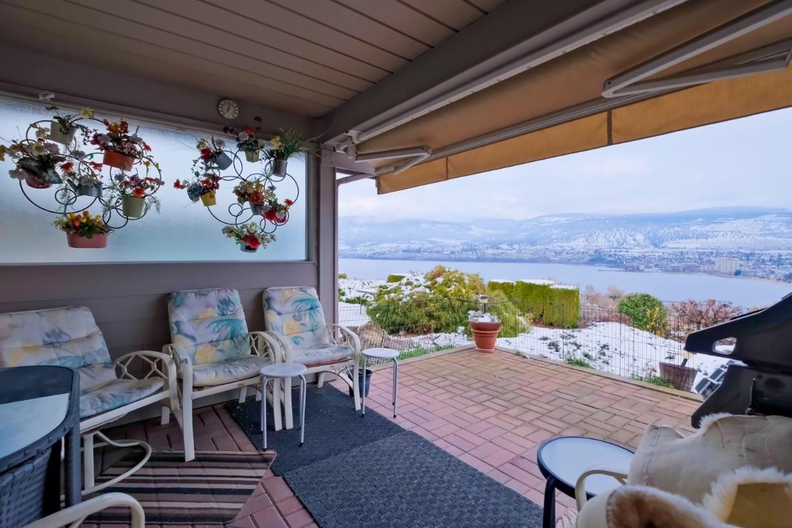 459 Ridge Place, Penticton, BC - Outdoor With Body Of Water With Deck Patio Veranda With Exterior