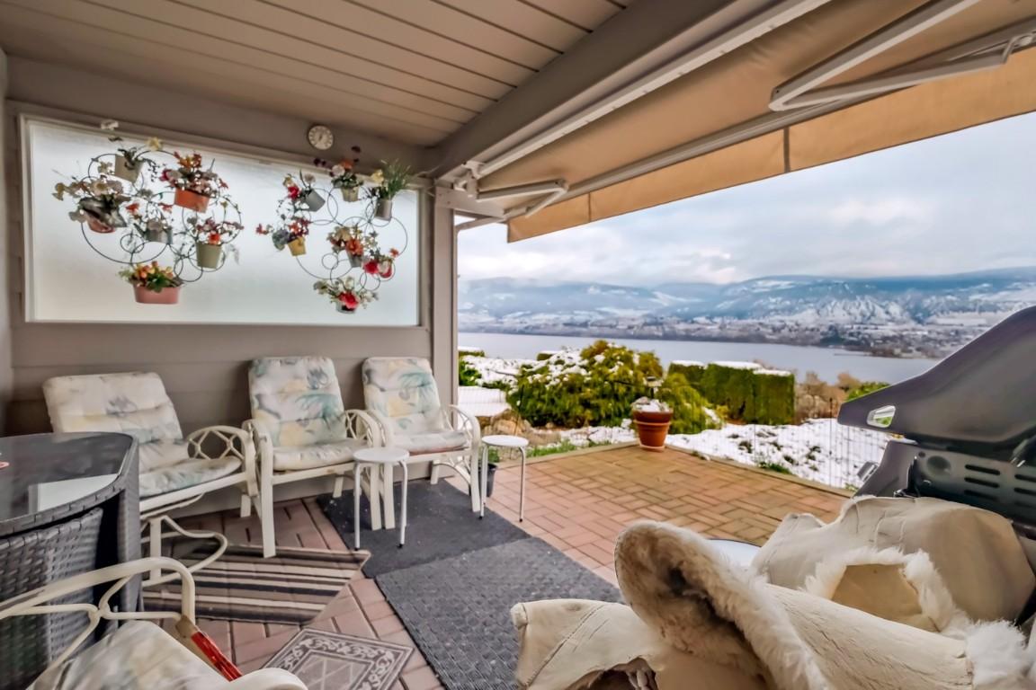 459 Ridge Place, Penticton, BC - Outdoor With Body Of Water With Deck Patio Veranda