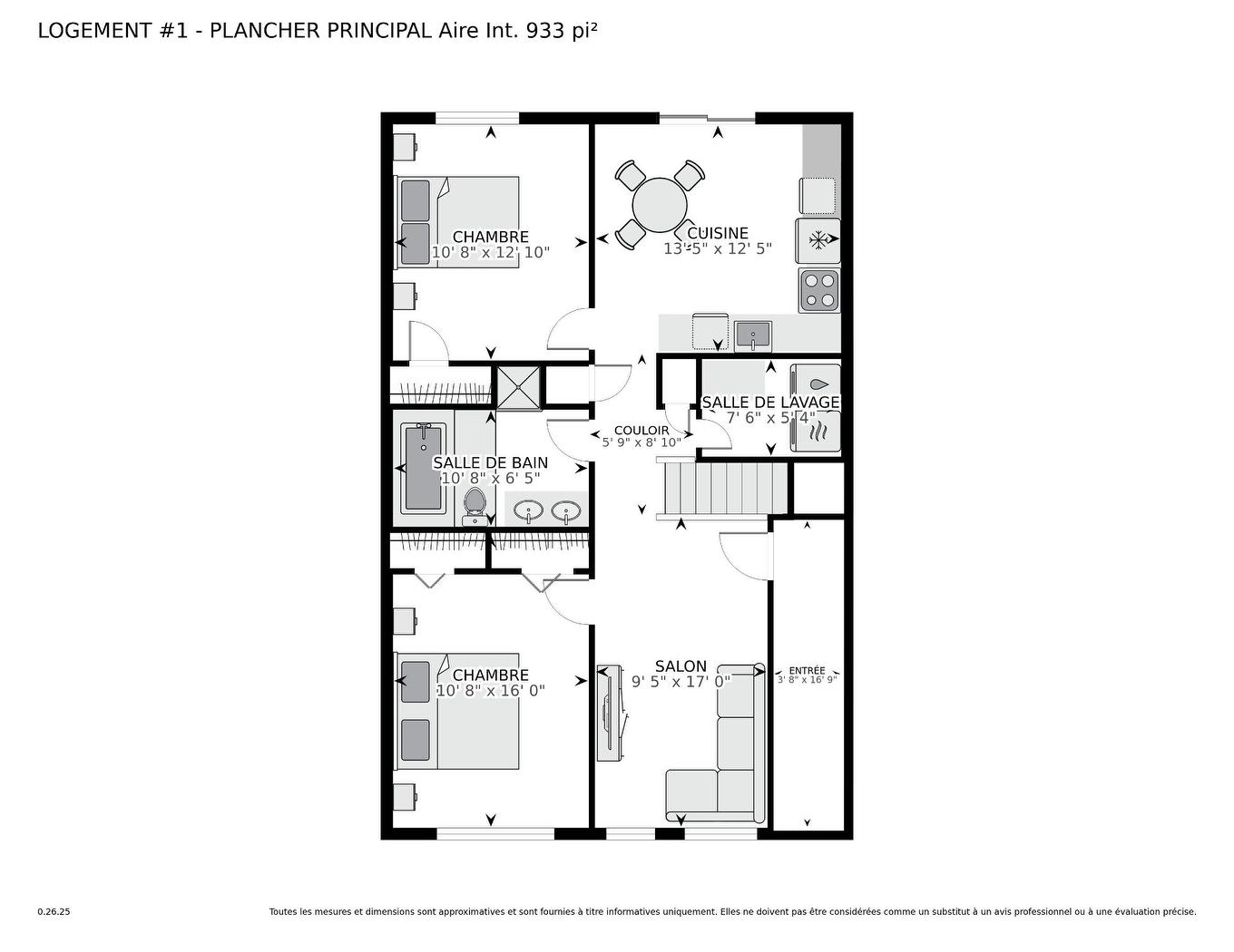 Plan (croquis) - 3215 - 3217 Av. Laurier E., Montréal (Rosemont/La Petite-Patrie), QC - Other
